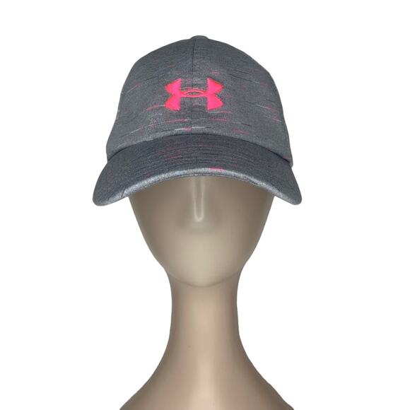 Under Armour Other - Under Armour Junior OSFM Space Dye Renegade Cap Embroidered Logo Gray and Pink